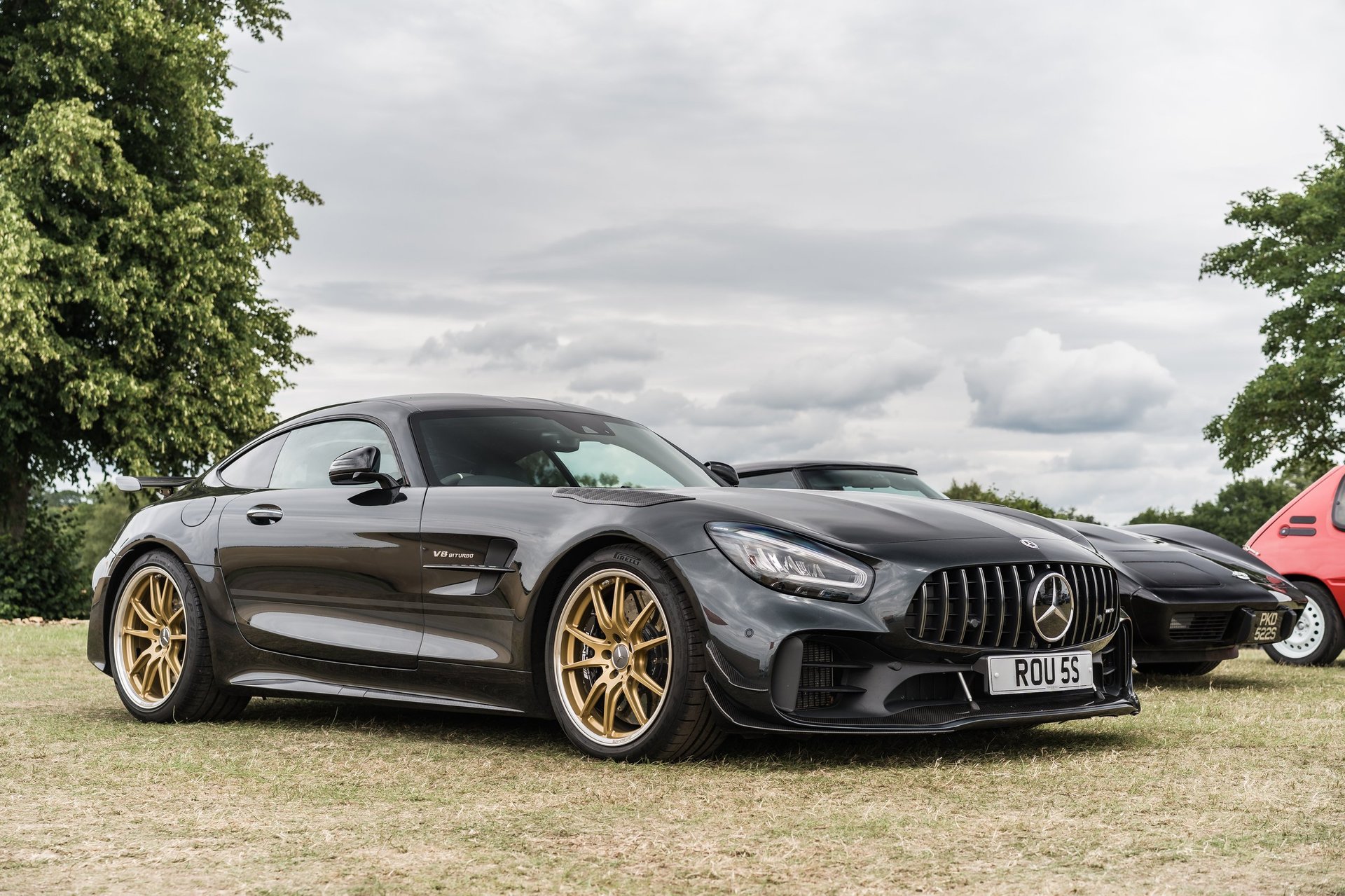 Luxury Mercedes AMG GT R at car show